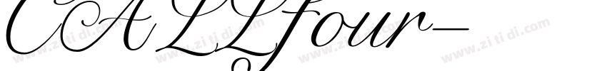 CALL four字体转换